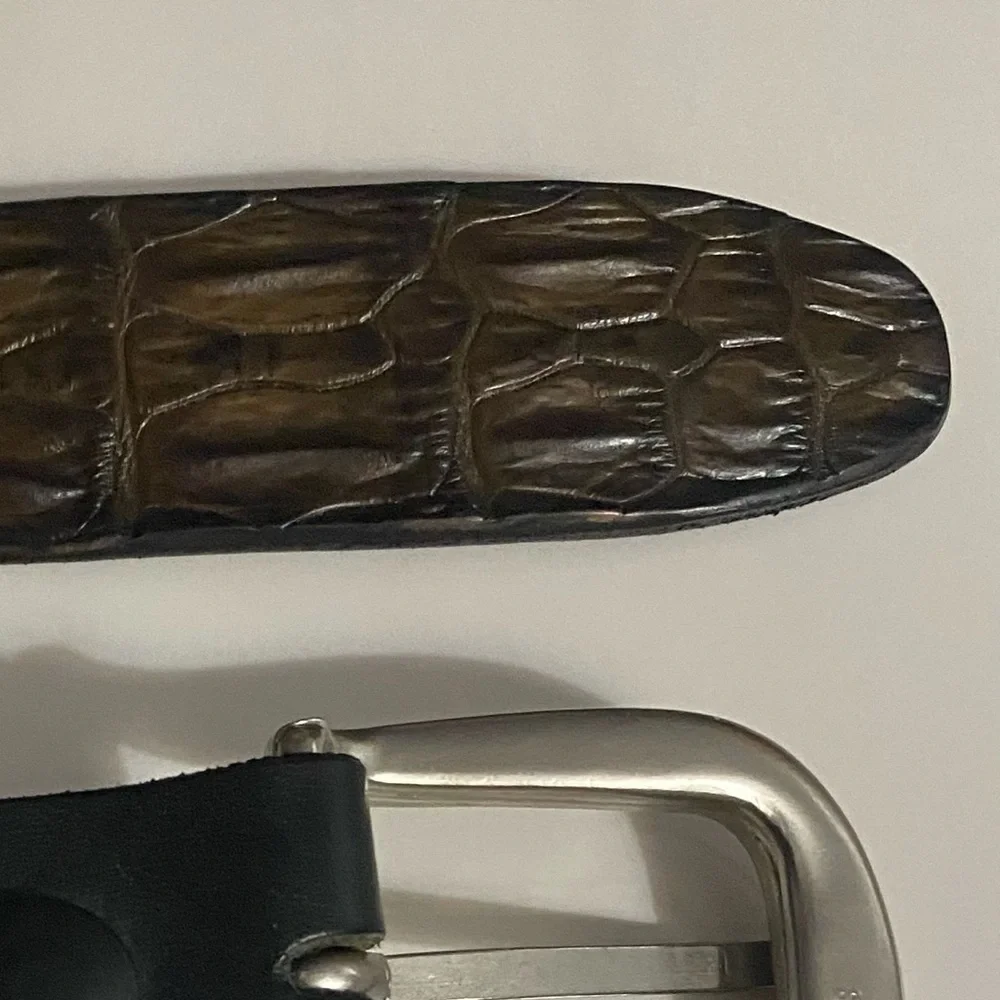 Boss Croc by Savannah Genuine Saltwater Crocodile Belt, Sz 34-87​, Vintage, NWOT